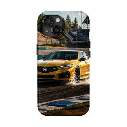 Acura TLX Type S Yellow Track Drift