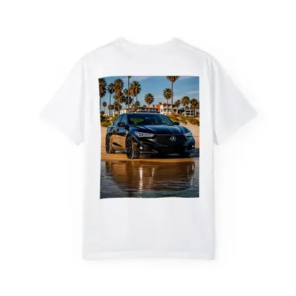 Acura TLX Black Sedan Beach Palm Trees