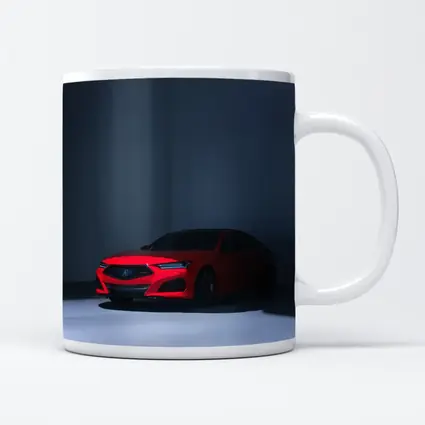 Acura TLX Red Sedan Dark Studio