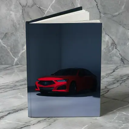 Acura TLX Red Sedan Dark Studio
