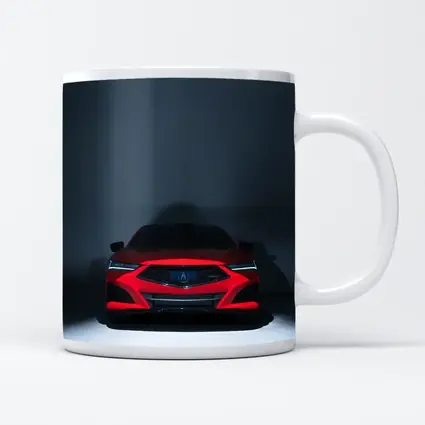 Acura TLX Red Front View Dark Studio