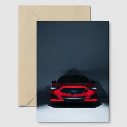 Acura TLX Red Front View Dark Studio