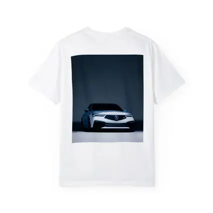 Acura TLX White Car Studio Dark Background