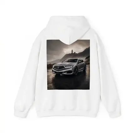 Acura TLX Silver Sedan Stormy Coastal Setting