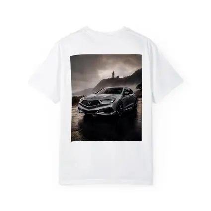 Acura TLX Silver Sedan Stormy Coastal Setting