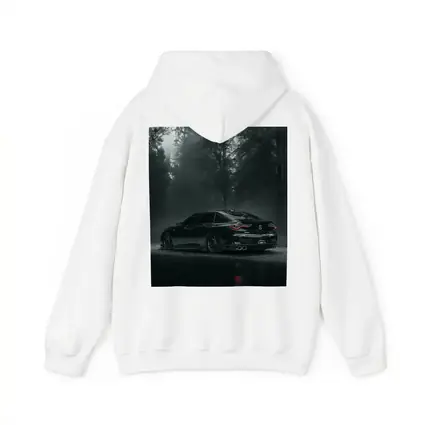 Acura TLX Black Sedan Foggy Forest Night