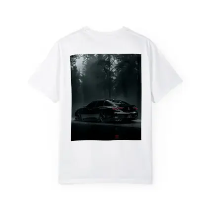 Acura TLX Black Sedan Foggy Forest Night