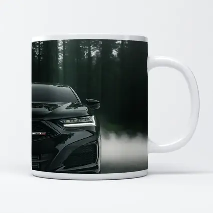 Acura TLX Black Front Misty Forest Road