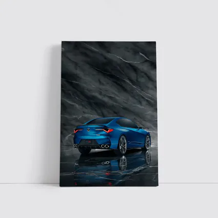 Acura Type S Concept Blue Marble Background