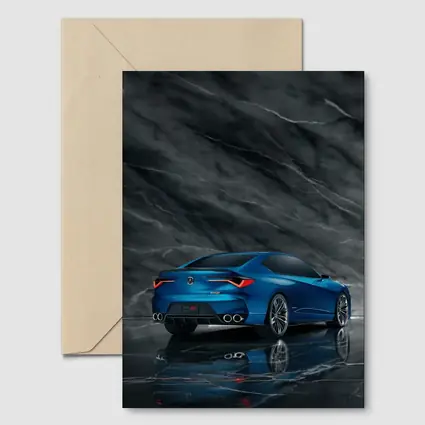 Acura Type S Concept Blue Marble Background