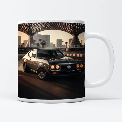 Acura Classic Coupe Drifting City Backdrop
