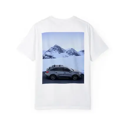 Acura MDX Gray SUV Snowy Mountain Backdrop
