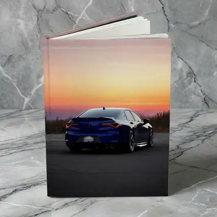 Acura TLX Blue Rear Sunset Sky