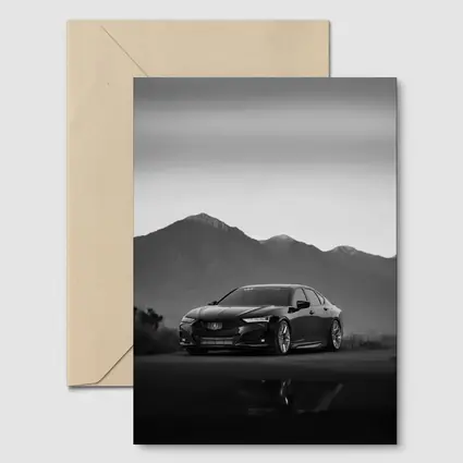 Acura TLX Black Sedan Mountain Dusk