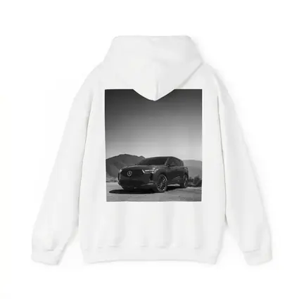 Acura MDX Black White Mountain Desert Scene