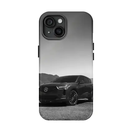 Acura MDX Black White Mountain Desert Scene