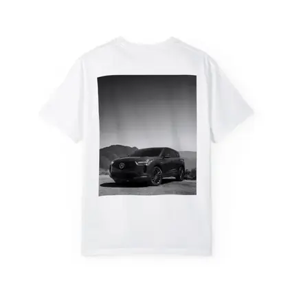 Acura MDX Black White Mountain Desert Scene
