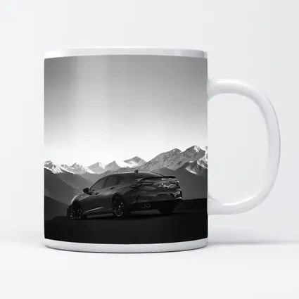 Acura TLX Black White Mountain Range