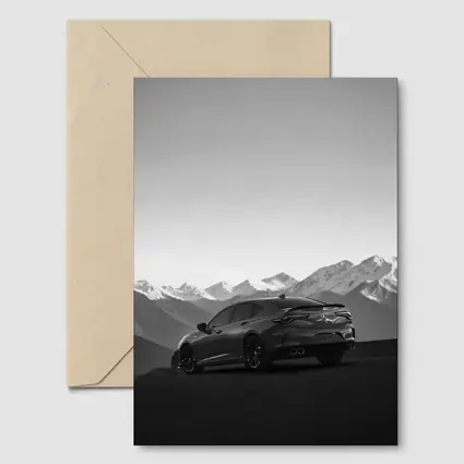 Acura TLX Black White Mountain Range