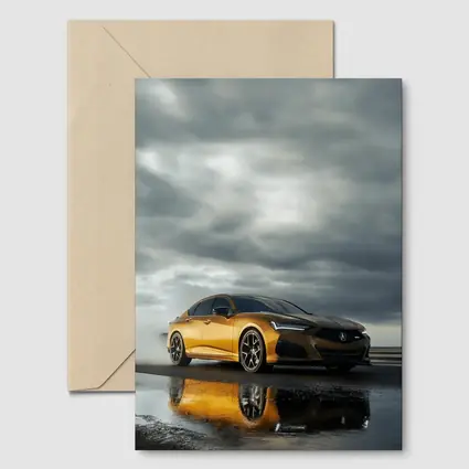Acura TLX Gold Sedan Stormy Sky