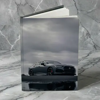 Acura TLX Matte Gray Cloudy Sky Reflection