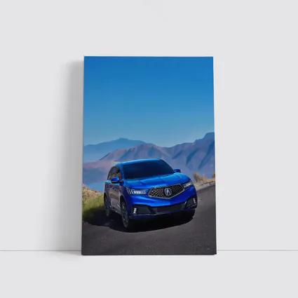 Acura MDX Blue SUV Mountain Road
