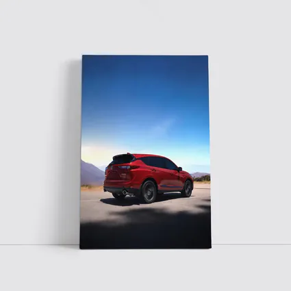 Acura RDX Red SUV Mountain Road View