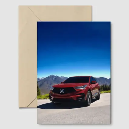 Acura RDX Red SUV Mountain Road