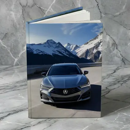 Acura TLX Front View Snowy Mountain Road