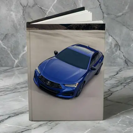 Acura TLX Blue Sedan Desert Mountain Background