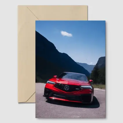 Acura Integra Red Bold Mountain Road