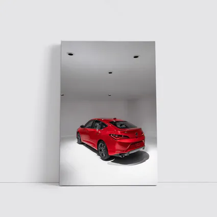 Acura TLX Red Sedan Studio White Background
