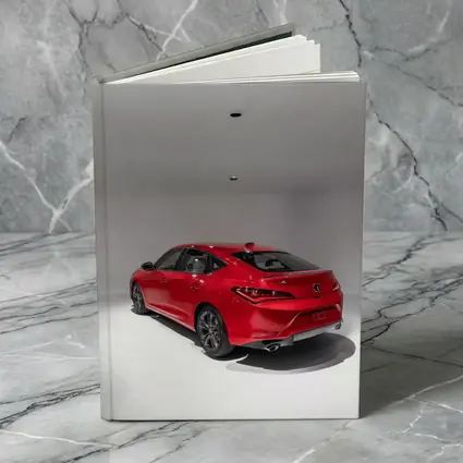 Acura TLX Red Sedan Studio White Background