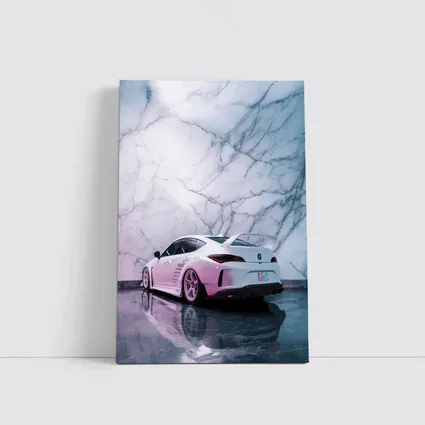 Acura Wide Body Kit Marble Wall Background