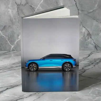 Acura Blue SUV Side Profile Studio
