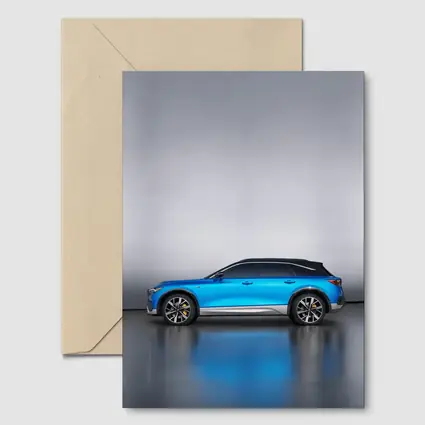 Acura Blue SUV Side Profile Studio