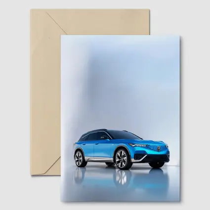 Acura MDX Blue SUV Studio Shot