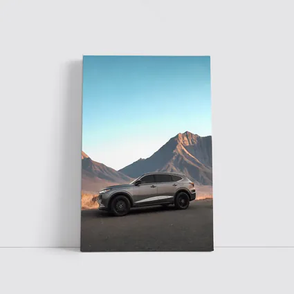 Acura MDX Silver SUV Mountain Desert Road