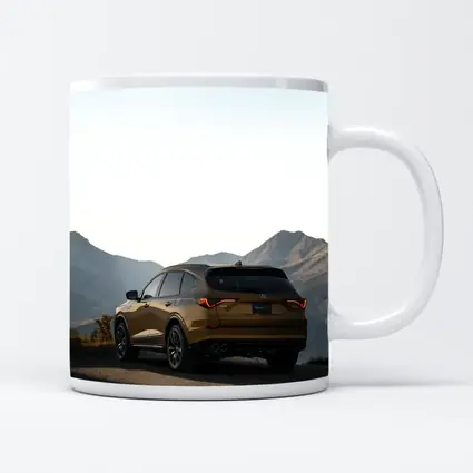 Acura MDX Gold SUV Mountain Backdrop
