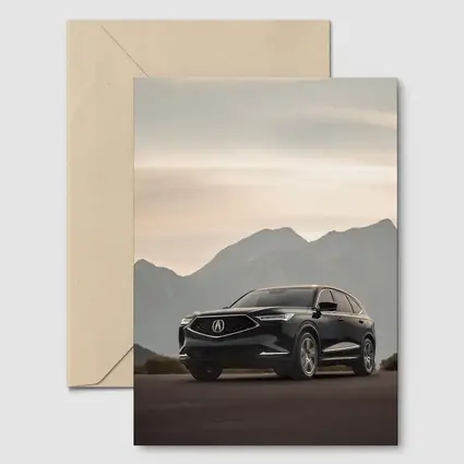 Acura MDX Dark SUV Mountain Backdrop