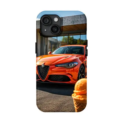 Alfa Romeo Giulia Orange Ice Cream Street