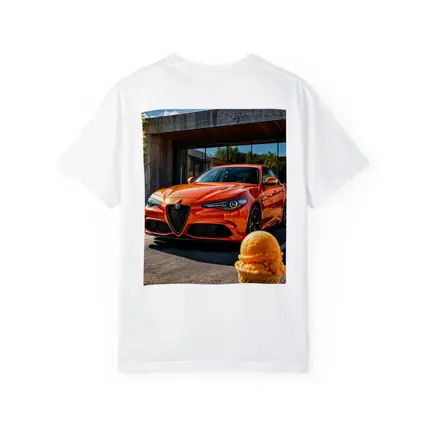 Alfa Romeo Giulia Orange Ice Cream Street