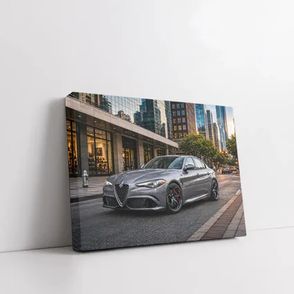 Alfa Romeo Giulia Gray City Street
