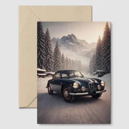 Alfa Romeo Giulia Classic Winter Mountain Drive