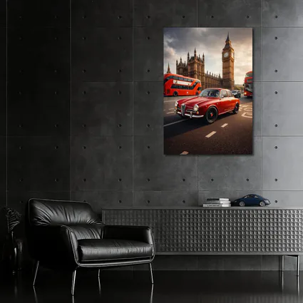 Alfa Romeo Giulietta Red Classic London Streets