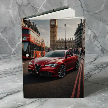 Alfa Romeo Giulia Red London Big Ben