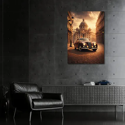 Alfa Romeo Classic Car Italian City Street