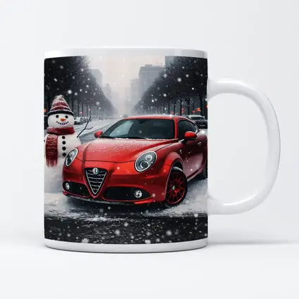 Alfa Romeo MiTo Red Car Winter Snow