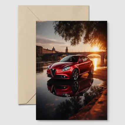 Alfa Romeo Giulietta Red River Sunset