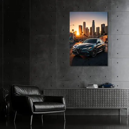 Alfa Romeo Stelvio Los Angeles City Sunset